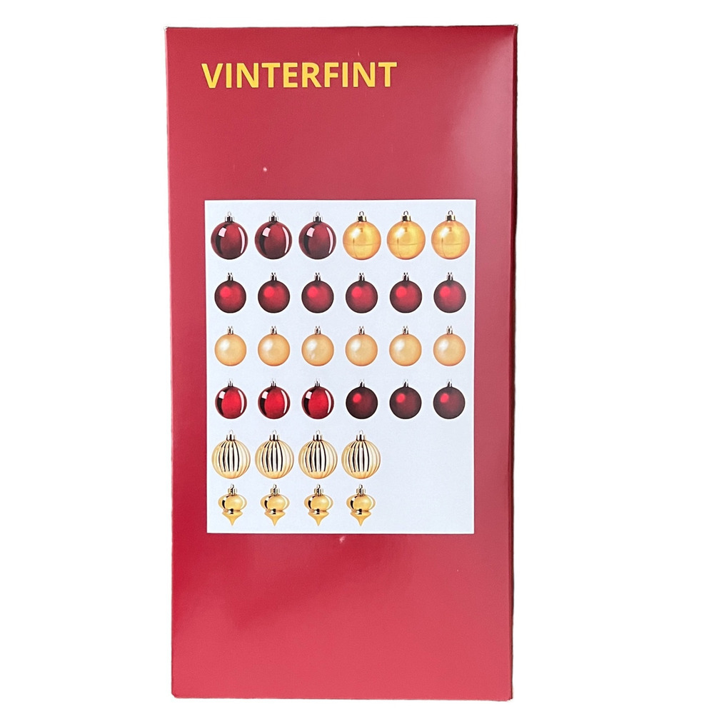IKEA VINTERFINT 2023 Set of (32) Bauble Ornaments